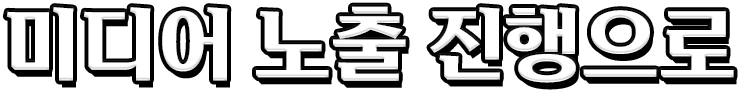 미디어 노출 진행으로